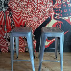 Metal bar stools