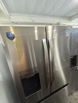 Midea Stainless Steel Side-by-Side Refrigerator