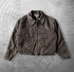 Olive Green Cropped Jacket 1980s (S)