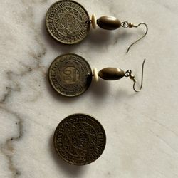Morocco Coins Earrings And Pendant 