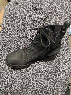 Black Combat Boots Size6