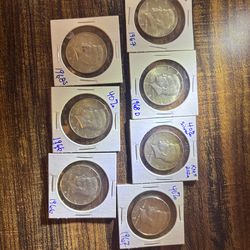 Kennedy Half Dollar Silver Coins
