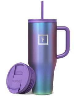 IRON °FLASK 40 oz Co-Pilot Insulated Travel Mug, Aurora Color, NEW