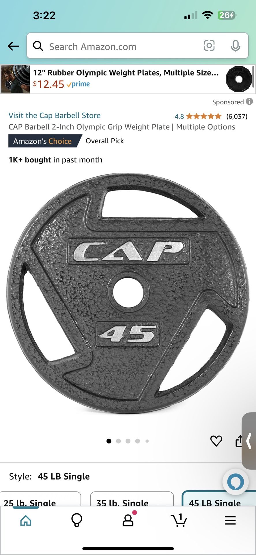 45 Lb Plates / New Bar +