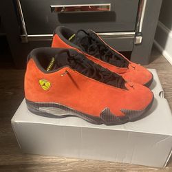 red and yellow ferrari 14s size 10