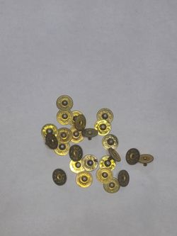 25 Brass Tone Tubular Rivets 1/2" Cap 3/16" Post Leathercraft Hardware