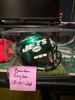 Sam Darnold signed mini helmet