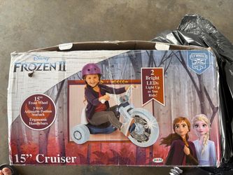 Fly Wheels Disney Frozen Tricycle with 15 inch Front Wheel with Light Child Age 3 to 7 Years
