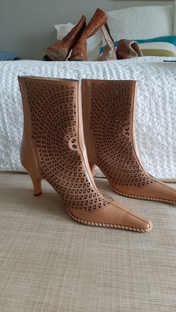 Women high heel boots. Made in Italy
