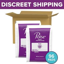 Poise Incontinence & Postpartum Pads 96 Count