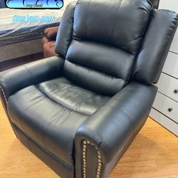 Black Recliner Couch New Seat