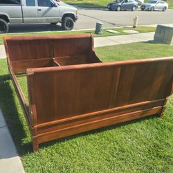 Cal King Sleigh Wood Frame