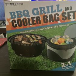 Simpco Portable BBQ and Cooler set