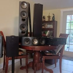 KEF Q SERIES SPEAKERS / MARANTZ AV SURROUND RECEIVER 