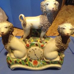 Staffordshire style pottery.