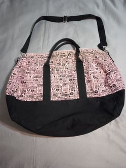 Victoria Secret Weekender Travel Bag Black Pink