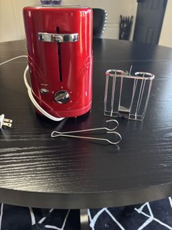 Red Retro Style Hotdog Toaster