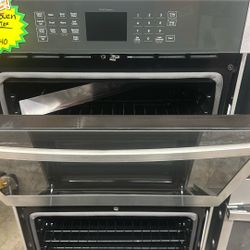 GE30 in.​ Smart Double Electric Wall Oven with Self Clean in Stainless Steel