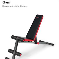 COSTWAY Multi-function Weight Bench W/Adjustable Backrest Home Gym