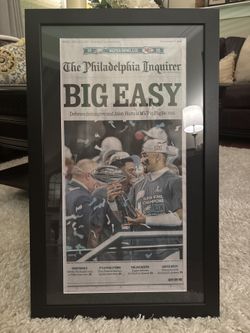 Eagles Super Bowl LIX Newspaper Framed Front Page