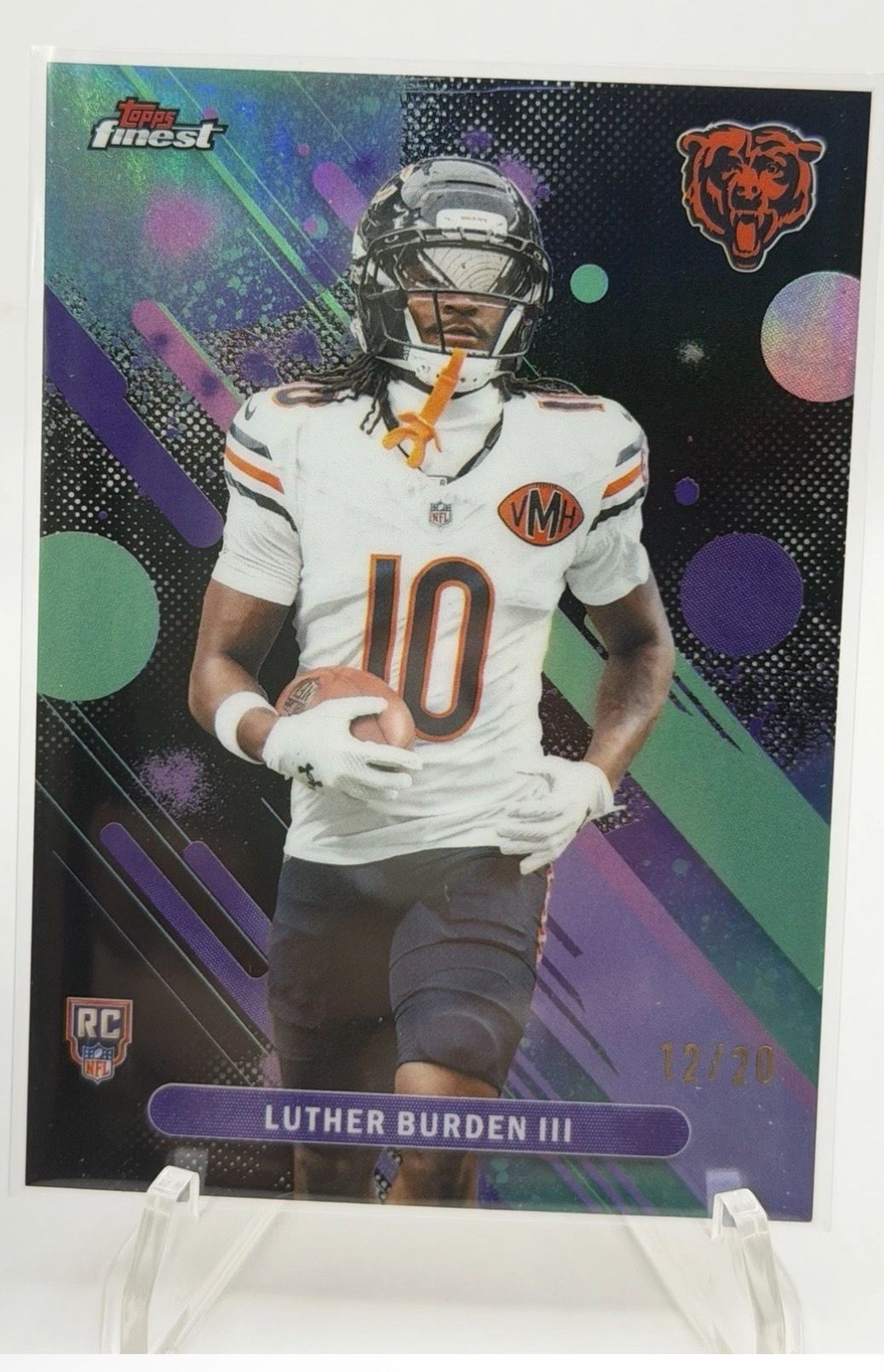 Luther Burden Topps Finest Rookie /20