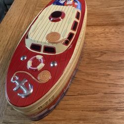 Decorative Tin Boat Sailor