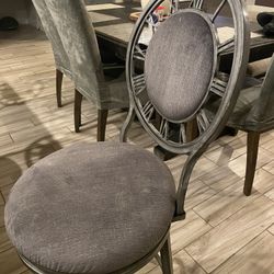 Set Of 4  Swivel Unique Bar Stools - 4th Not Pictured