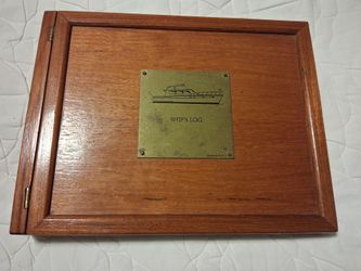 NEVER USED Weems & Platt Teak Wood Ship's Log