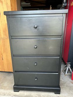 Black 4 Drawer Dresser