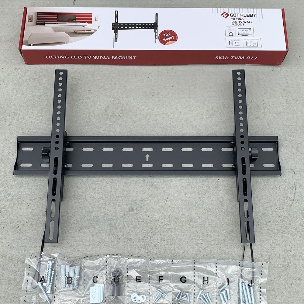 New $15 TV Wall Mount for 37”-75” TVs, Tilt Bracket Max VESA 600x400mm, Max Weight 110 Lbs