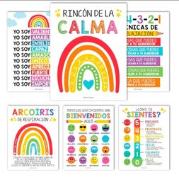 Spanish Classroom calming corner poster decor