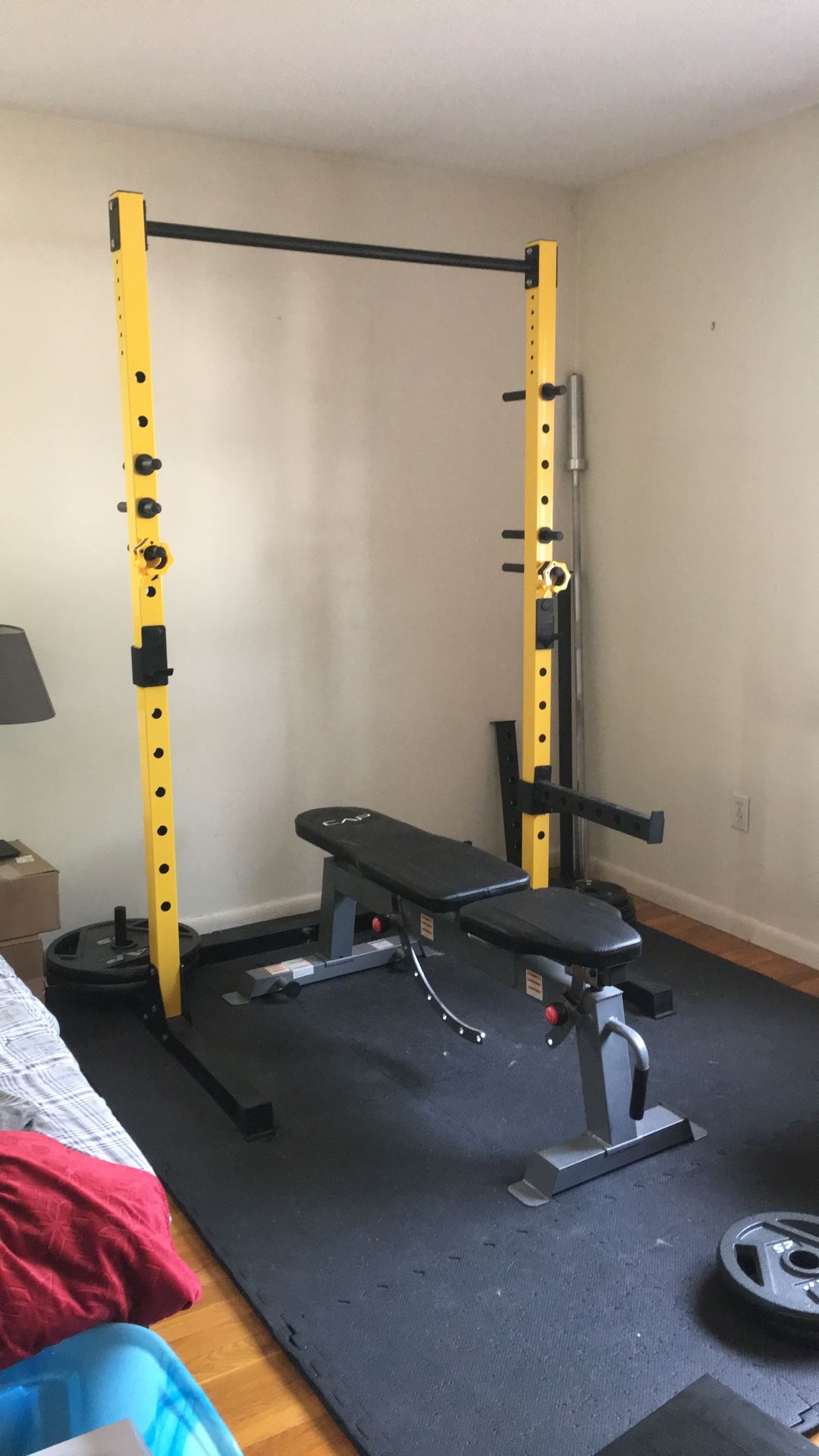 Weight Bench Power Rack Barbells And Accessories