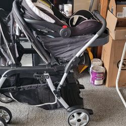 Lightly Used Graco  Double Seat Stroller