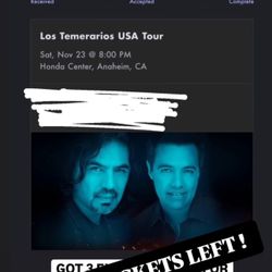 Los temerarios Concierto  
