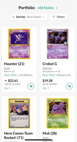 Old holo pokemon collection!