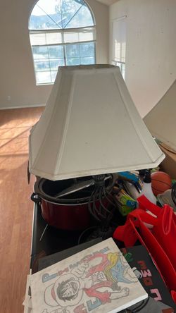 2 Table Lamp with White Shade