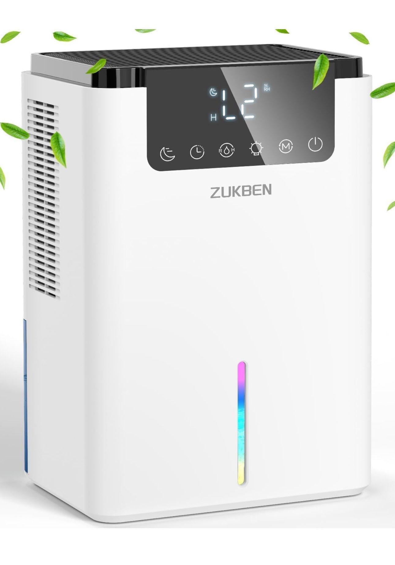 Dehumidifier,75 OZ (800 sq.ft) Dehumidifiers for Home,Small Dehumidifier for Bedroom with 2 Dehumidification Modes,Auto Defrost,12 Timer,Portable Quie