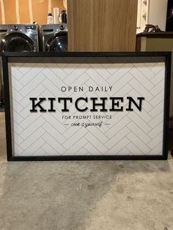 kitchen sign