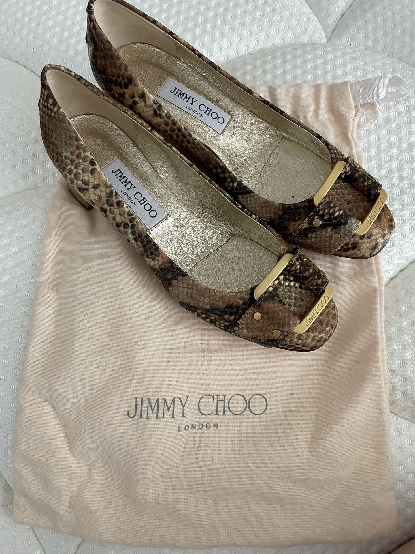 Jimmy Choo Snake Skin Heels