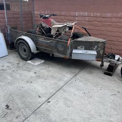 1988 Yamaha Blaster With The 1996 TrĂ¡iler 9x4