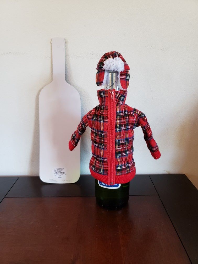 Chistmas Dress Wine Bottle