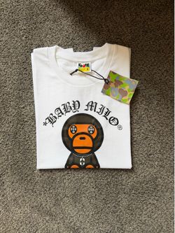 Baby Milo X Chrome heart Bape shirt