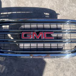 OEM GMC Yukon Front Grille (Chrome w/ Red Logo)