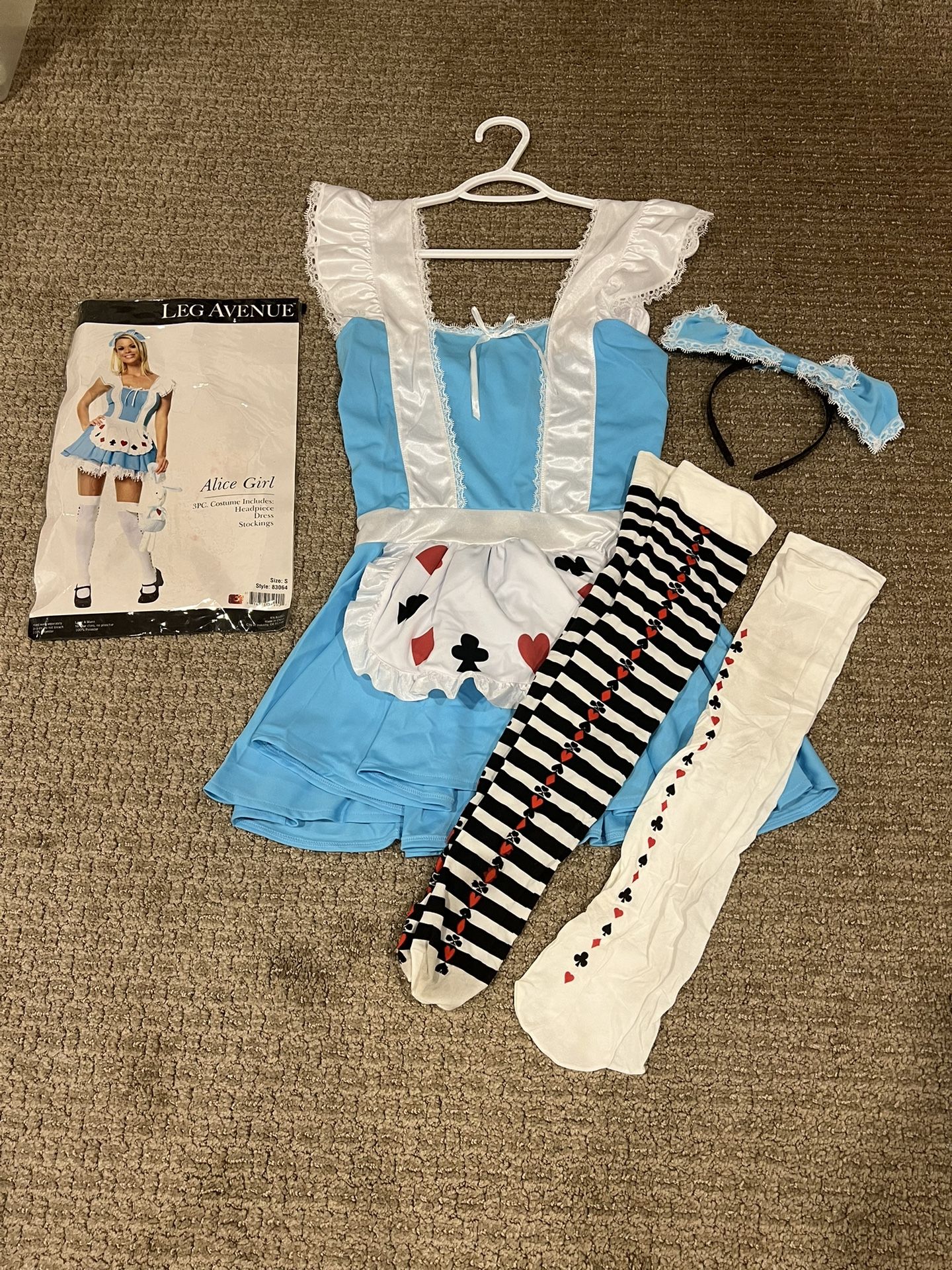 Women’s Sexy Alice In Wonderland Girl Costume - Size S