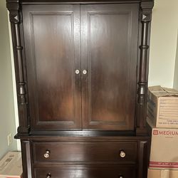 Cherry Wood Armoire/TV Stand