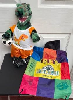 BAB Build A Bear Dino in Soccer Outfit just $10