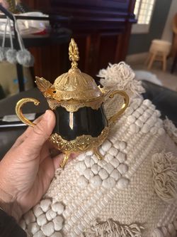 Turkish Sugar Bowl and Spoon