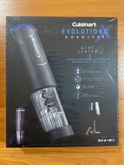 New Cuisinart EvolutionX Cordless 4-in-1 Wine Center - NIB Sealed