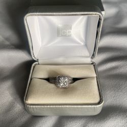Sterling Silver Wedding Ring Set 