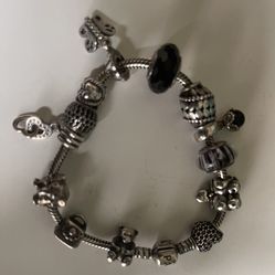 Pandora Bracelet with Pandora Charms